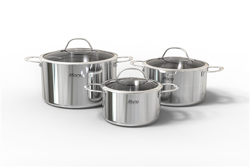 Bộ nồi inox đa lớp Sunhouse Mama SHG701