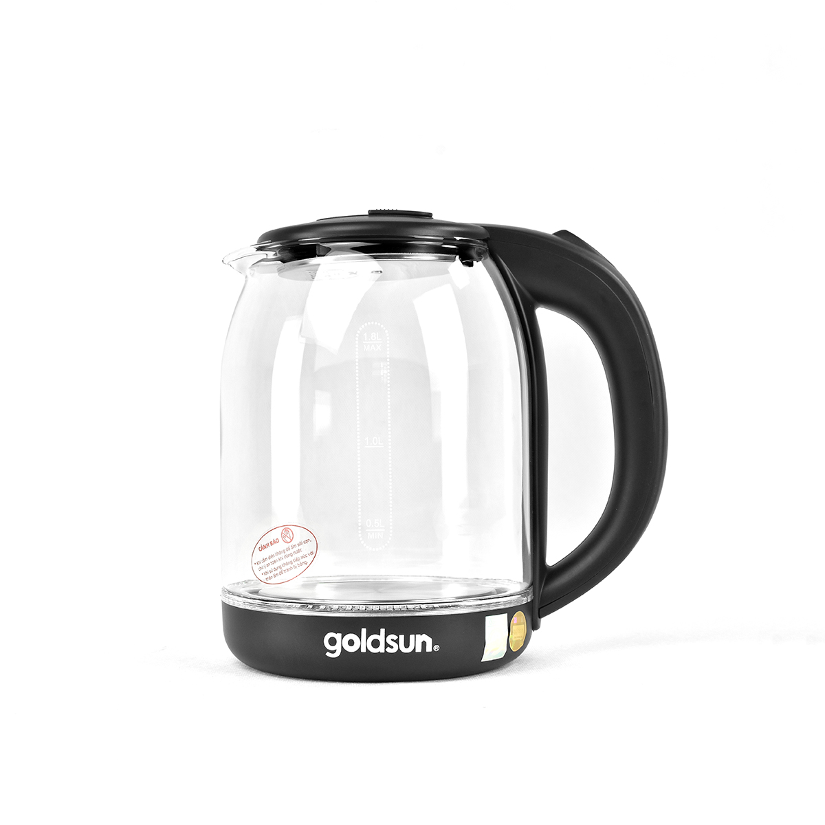 Ấm siêu tốc thủy tinh Goldsun GKT2601G 1,8L
