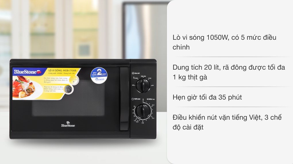 Lò vi sóng Bluestone MOB-7708B 20 lít