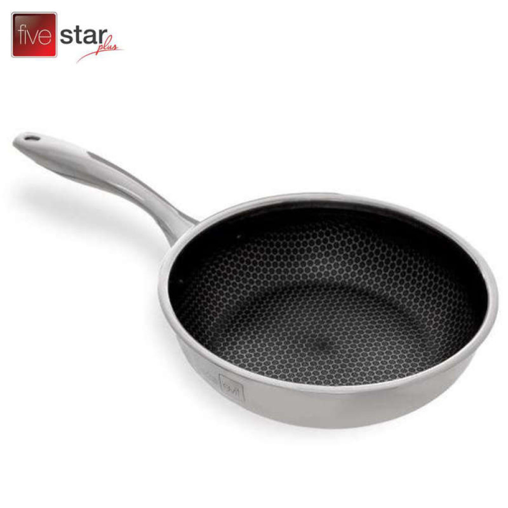 Chảo sâu lòng Fivestar FPC28004 inox, 3 lớp đúc liền phi 28cm