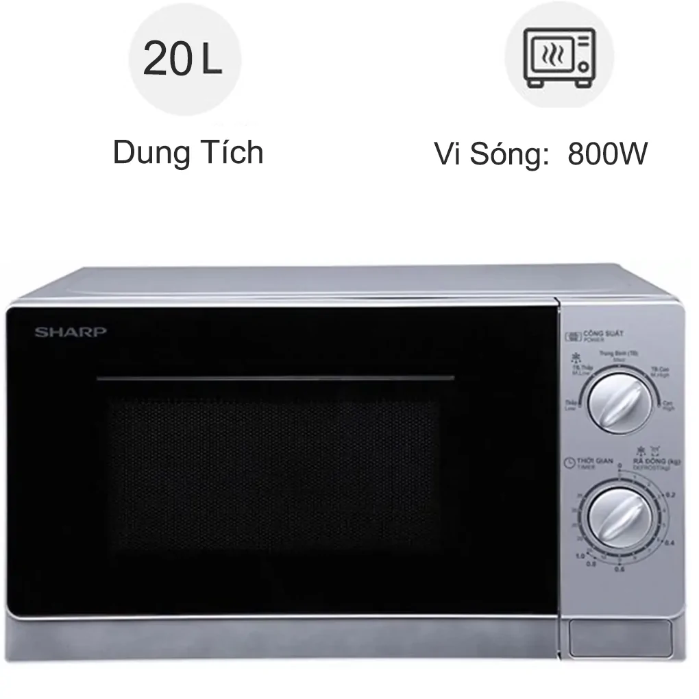 Lò Vi Sóng Sharp R-202VN-S (20L)