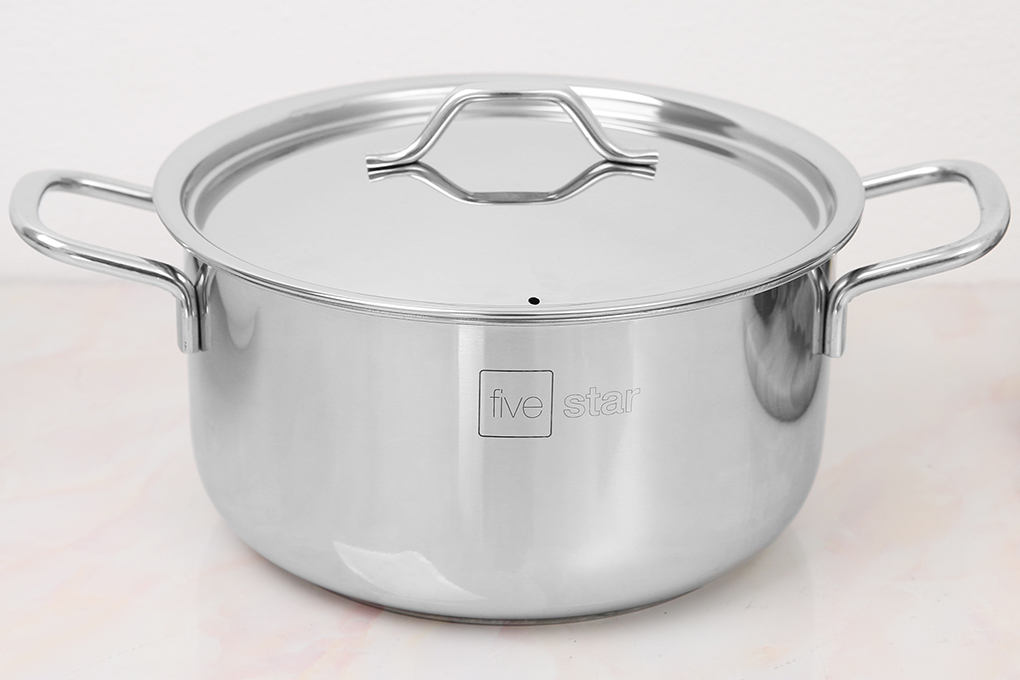 Nồi inox lẻ Five Star 3 đáy size 20cm FSN20IN003 nắp inox