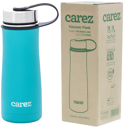 Bình giữ nhiệt Carez VFC688SC 590ml xanh