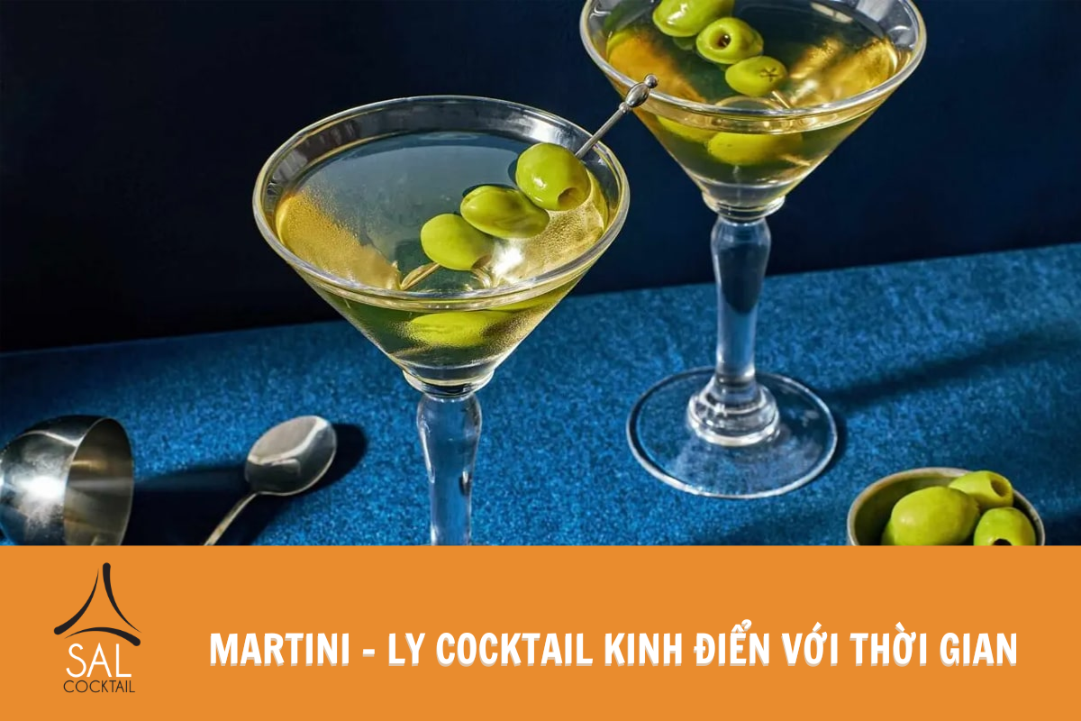 Martini - Ly cocktail kinh điển với thời gian Martini - Ly cocktail kinh điển với thời gian