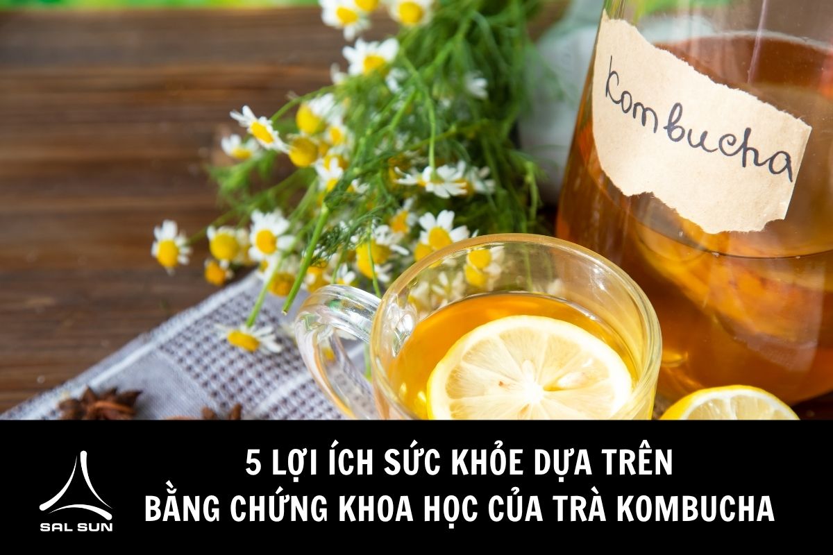 5 lợi ích sức khỏe dựa trên bằng chứng khoa học của trà Kombucha