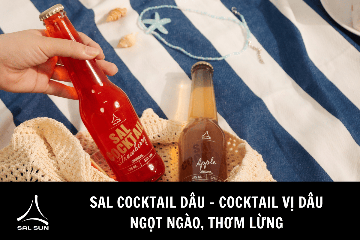 Sal Cocktail Dâu - Cocktail vị dâu ngọt ngào, thơm lừng