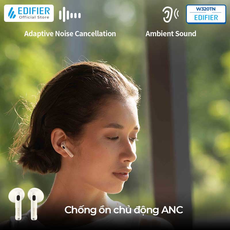 Tai nghe Edifier W320TN chống ồn chủ động hiệu năng cao