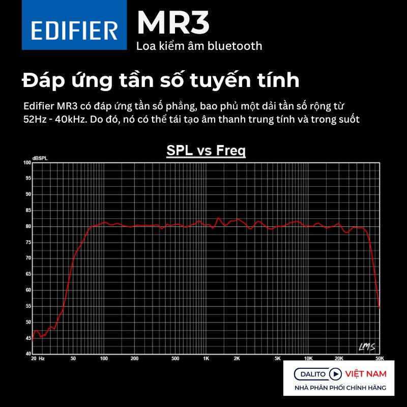  Edifier MR3 âm thanh tự nhiên, không méo mó, tái tạo trung thực