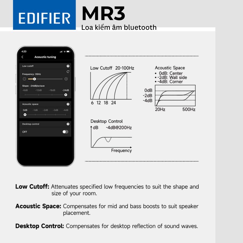Tùy chỉnh Acoustic trên ứng dụng Edifier ConneX