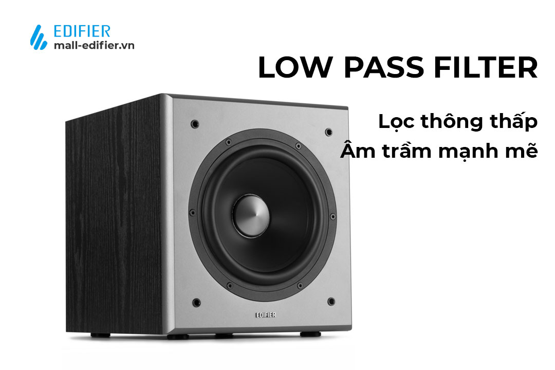 Low Pass Filter của loa Edifier T5 tối ưu hóa chất lượng trầm.