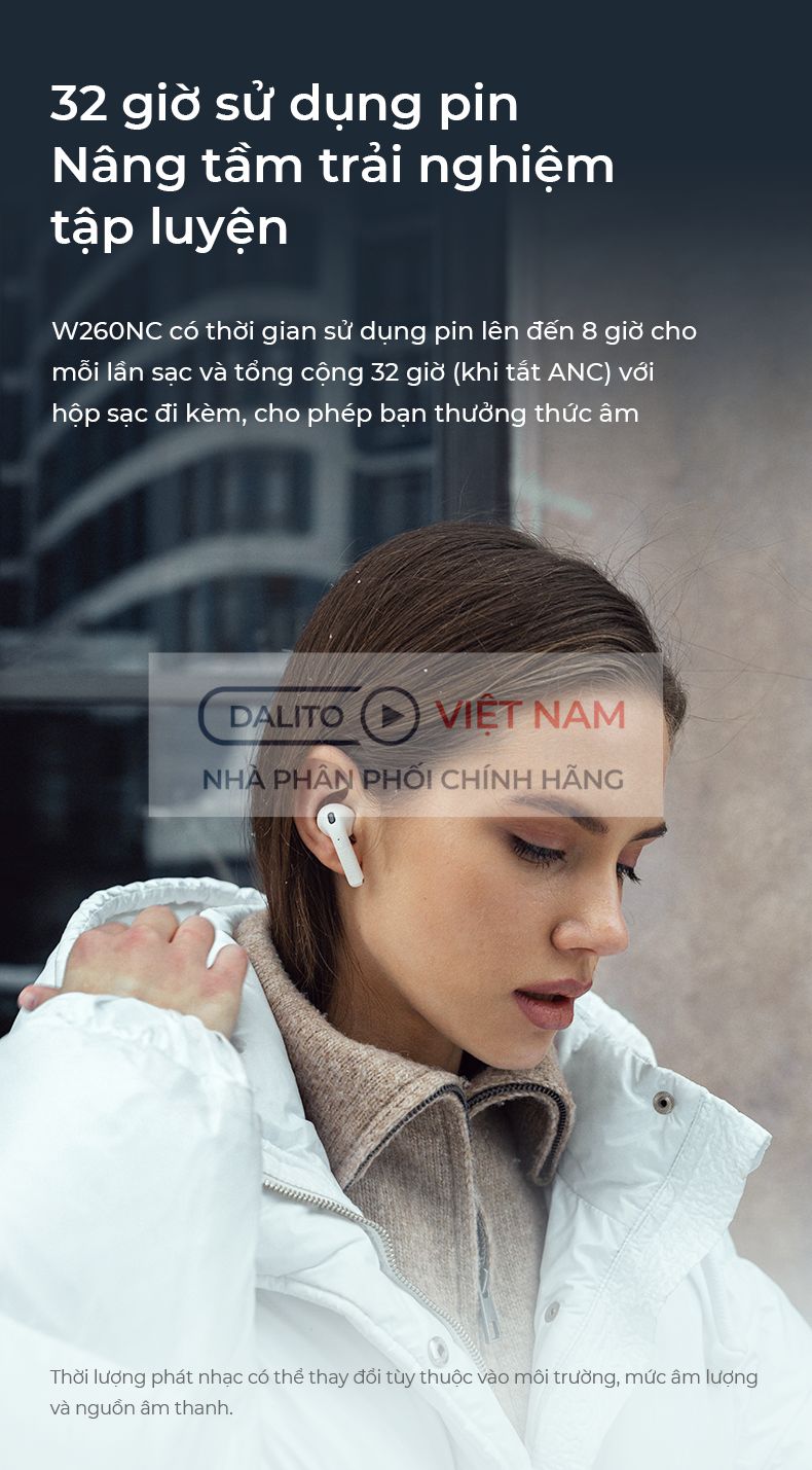 Nghe nhạc cả ngày dài không lo hết pin