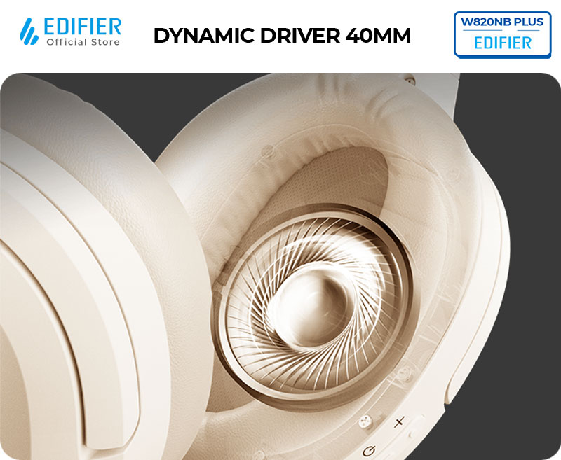 Tai nghe Edifier W820NB Plus sôi động với driver dynamic 40mm