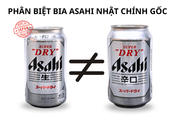 Bia Asahi Nhật – Phân biệt Bia Asahi chính gốc Nhật Bản