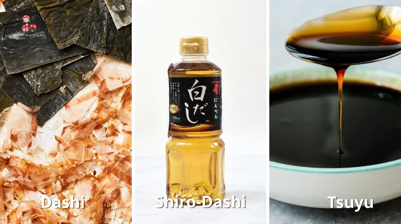 Dashi, Shiro-Dashi và Tsuyu khác nhau như thế nào?