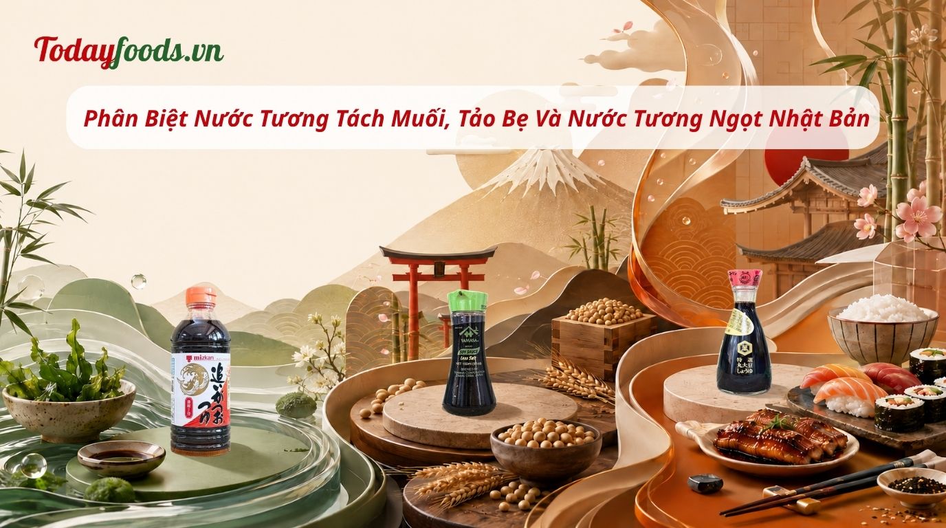 Phân Biệt Nước Tương Tách Muối, Tảo Bẹ Và Nước Tương Ngọt Nhật Bản