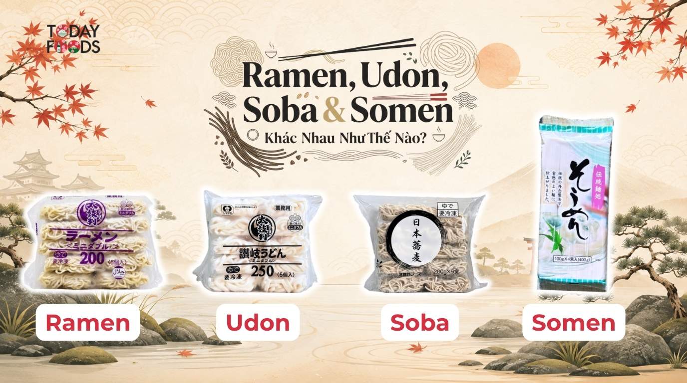 Ramen, Udon, Soba Và Somen Khác Nhau Như Thế Nào?