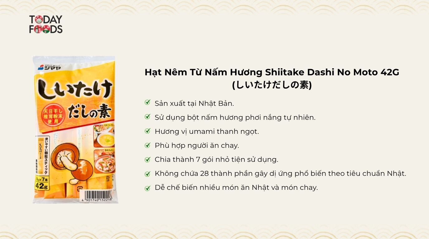 Đánh Giá Hạt Nêm Từ Nấm Hương Shiitake Dashi No Moto 42G