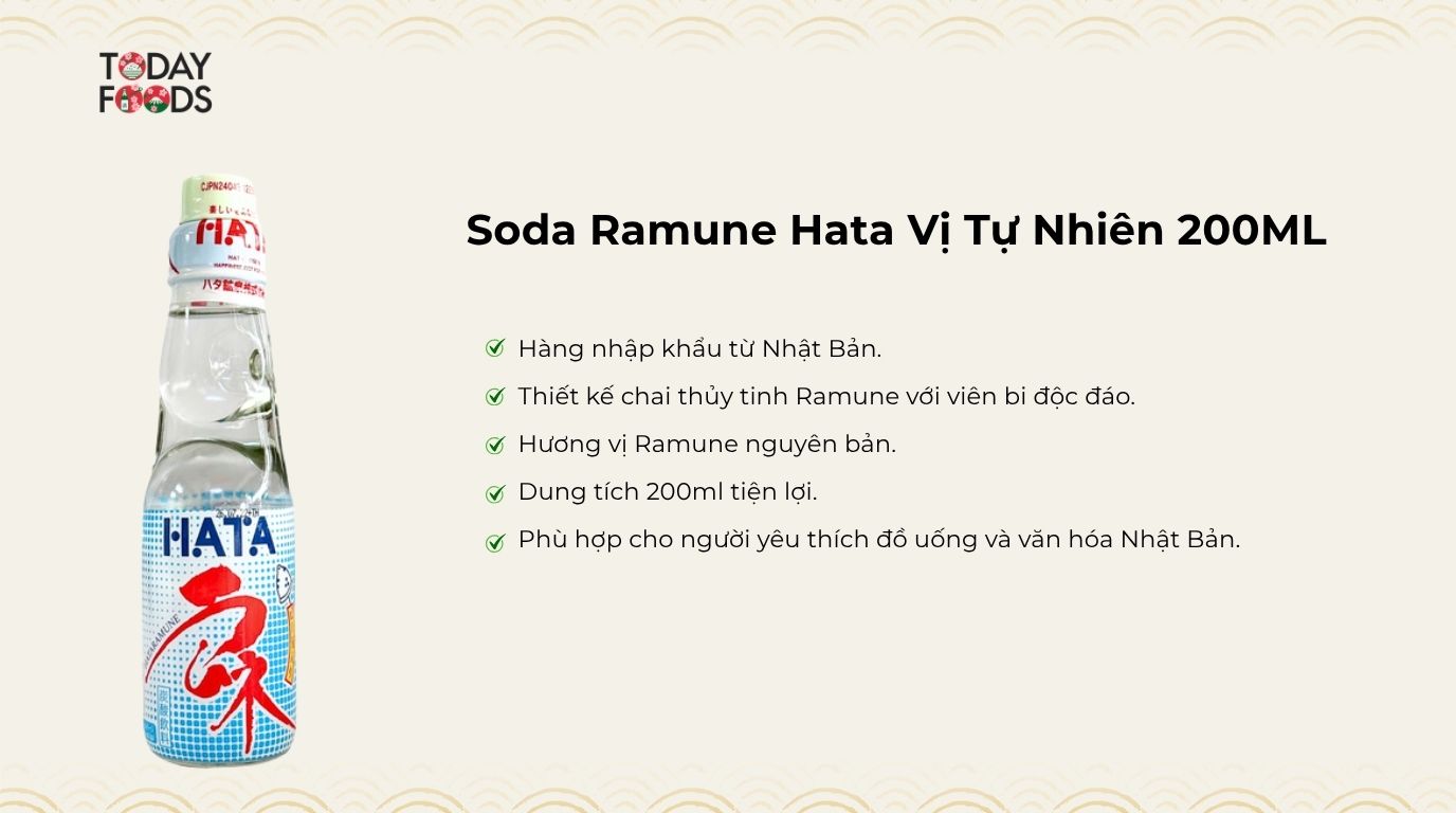 Đánh Giá Soda Ramune Hata Vị Tự Nhiên 200ML