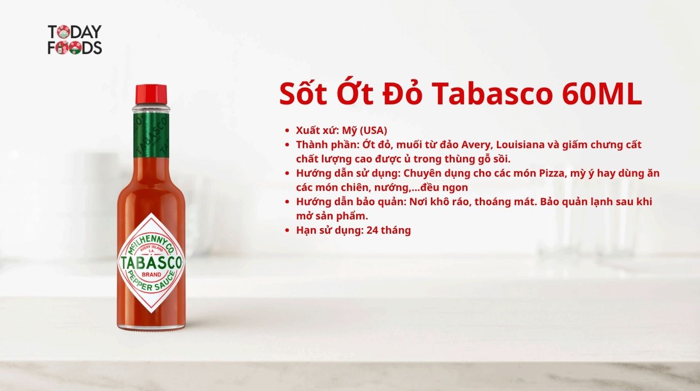 Đánh Giá Sốt Ớt Đỏ Tabasco 60ML