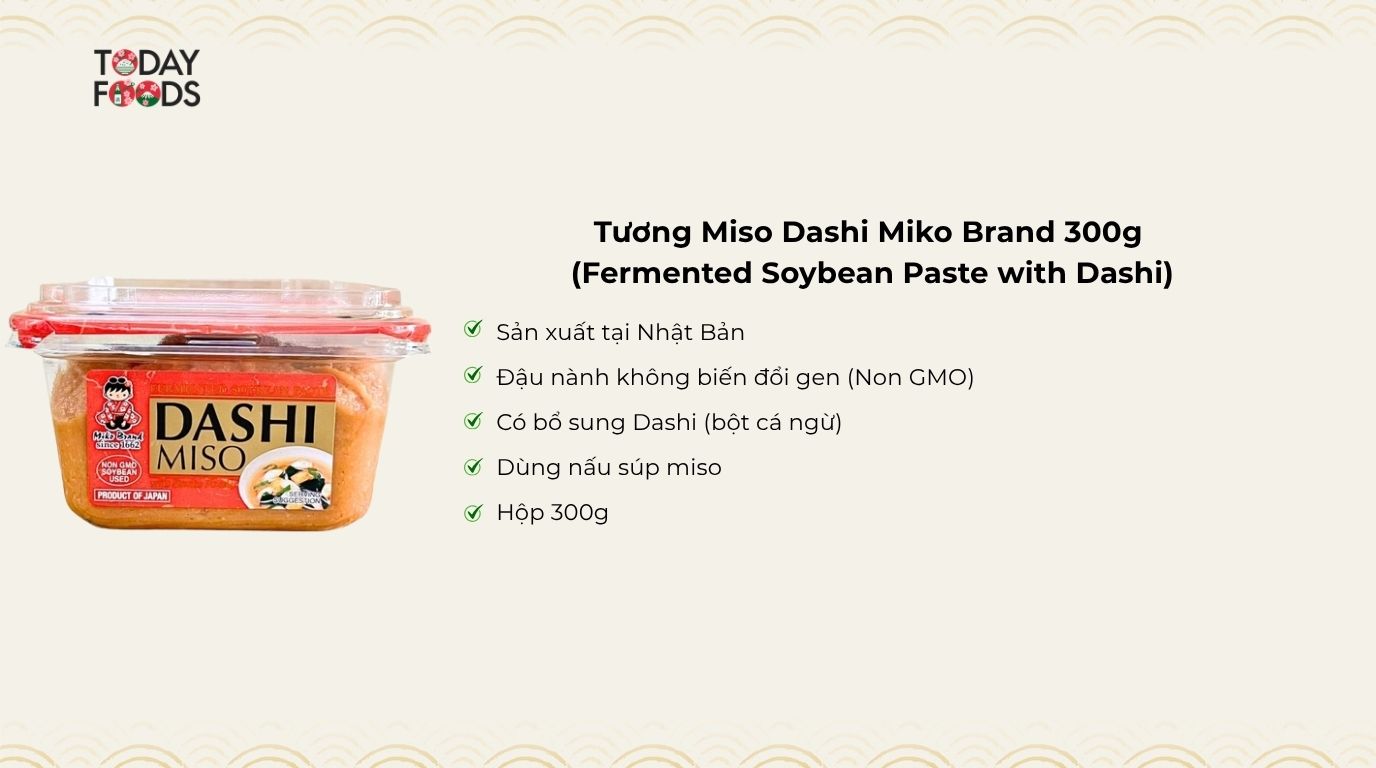 Đánh giá Tương Miso Dashi 300G
