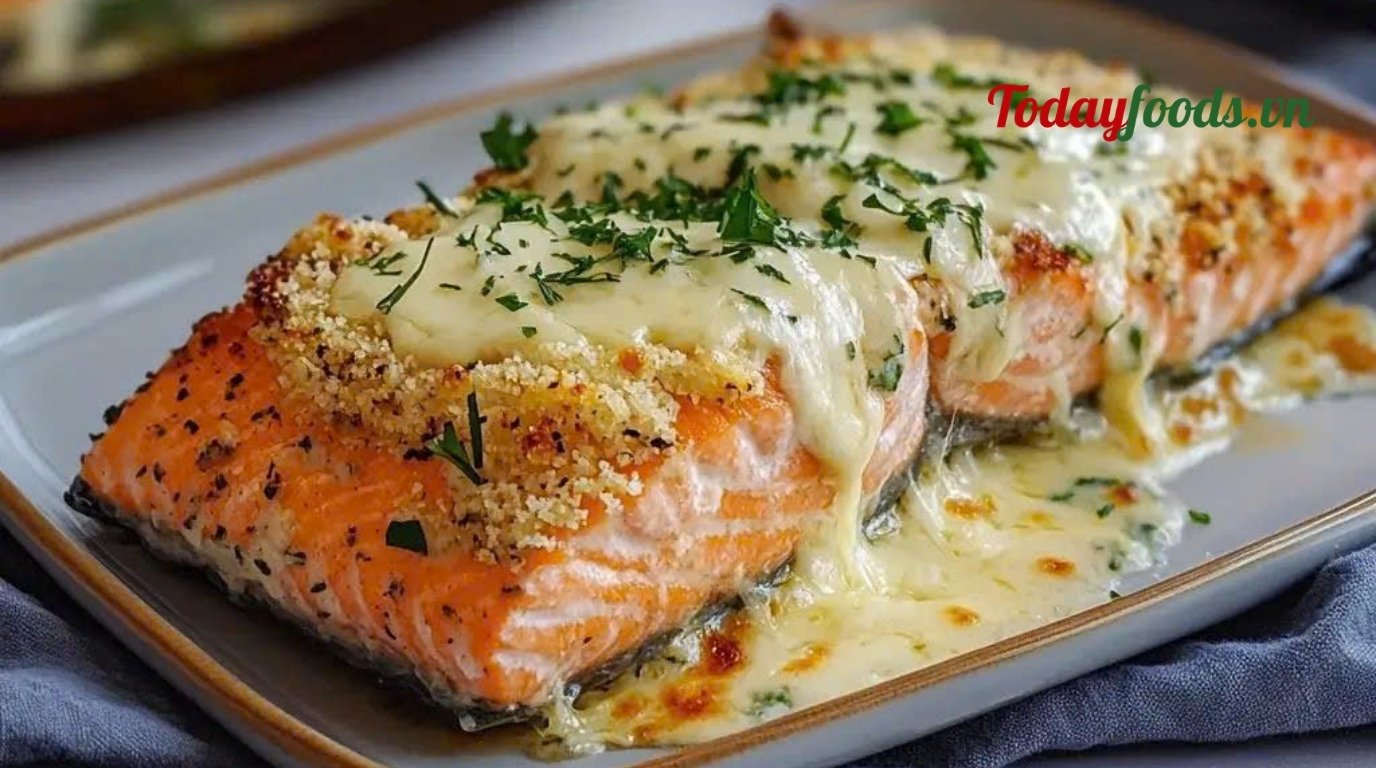 Cá hồi sốt phô mai