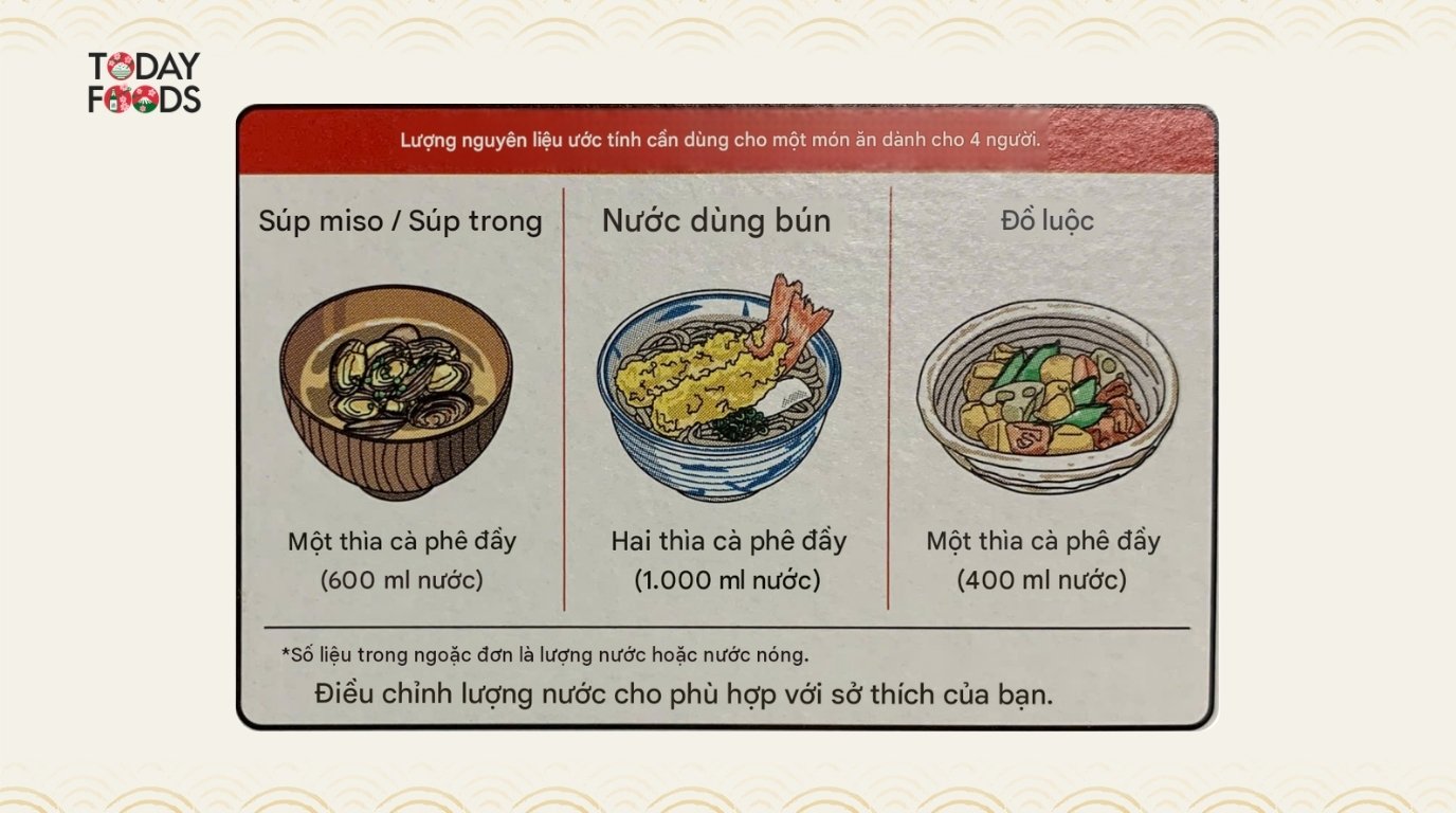 Cách chế biến món ăn với hạt nêm Shimaya Katsuo Dashi  (シマヤ かつおだし)