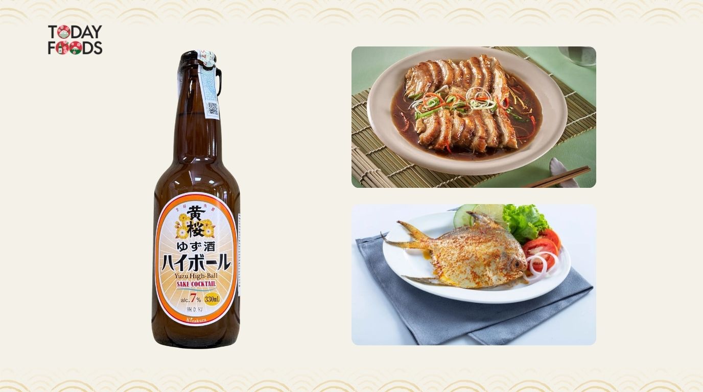 Cách thưởng thức Rượu Cocktail Sake Kizakura Yuzu Highball 7% 330ml