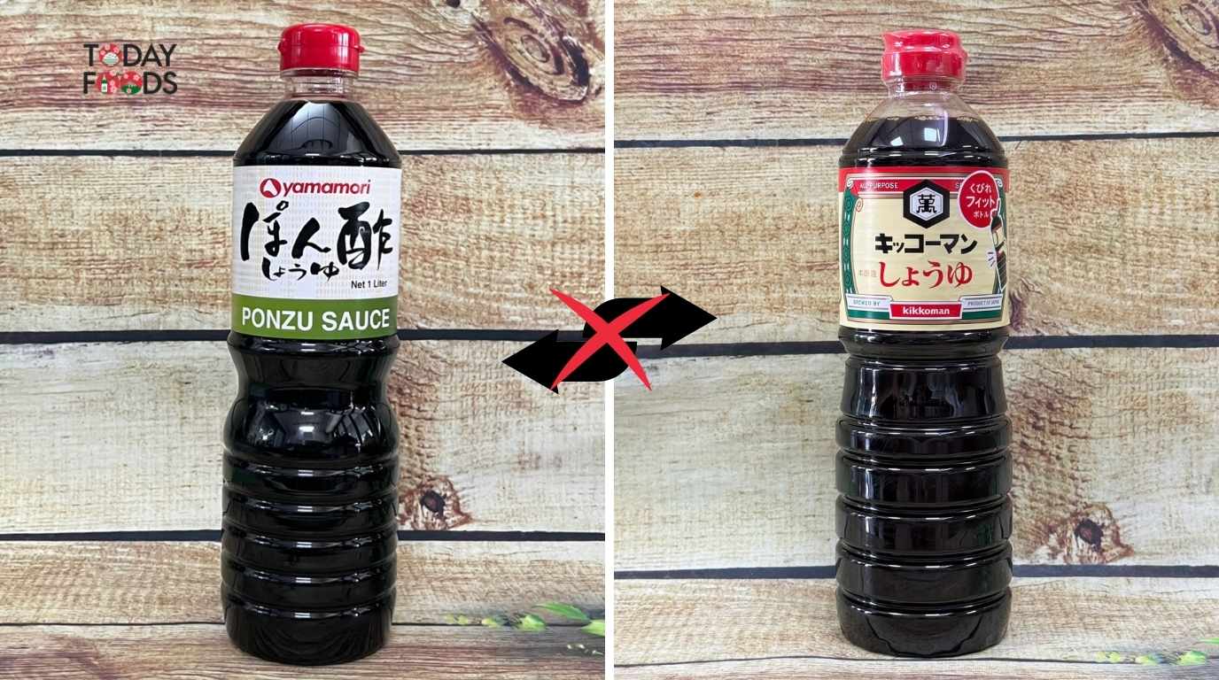 Khi nào không nên thay Ponzu bằng nước tương