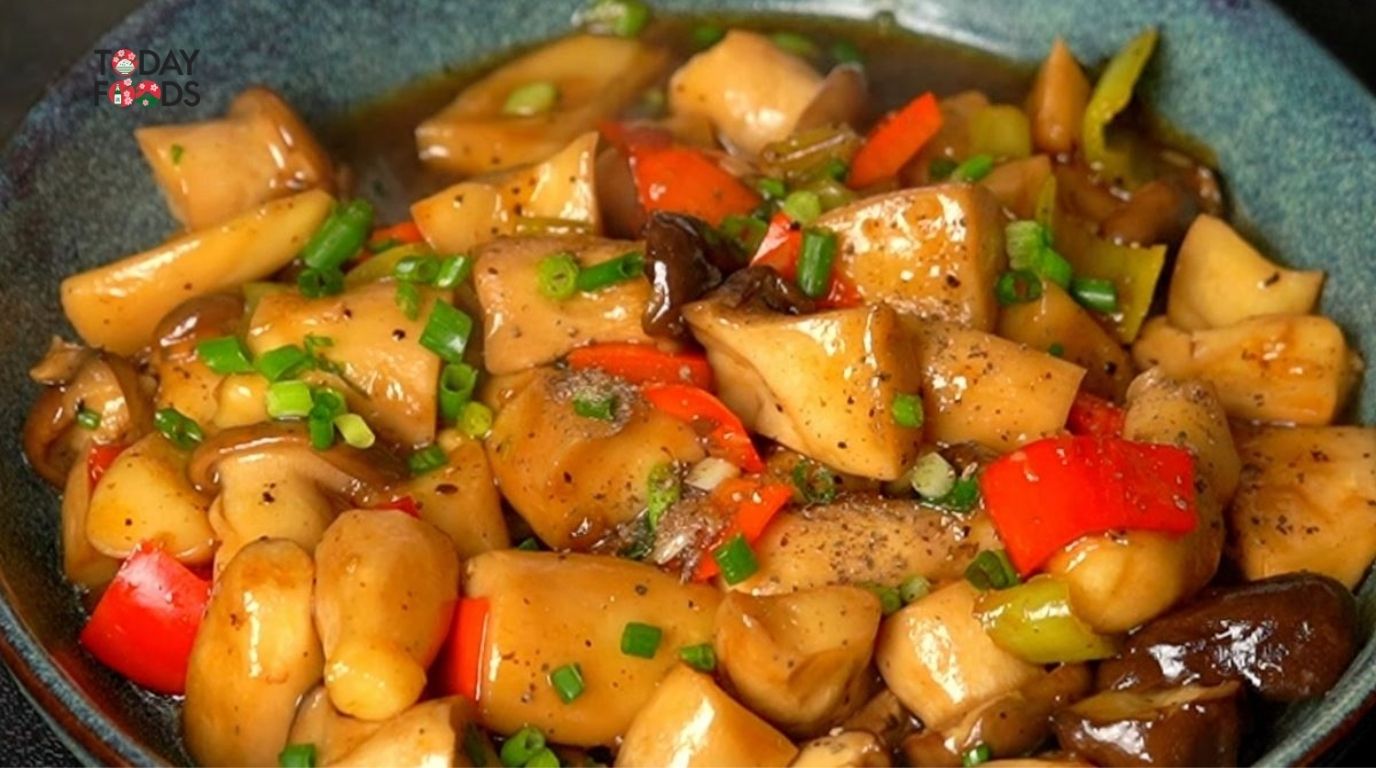 Nấm xào nước tương Nhật
