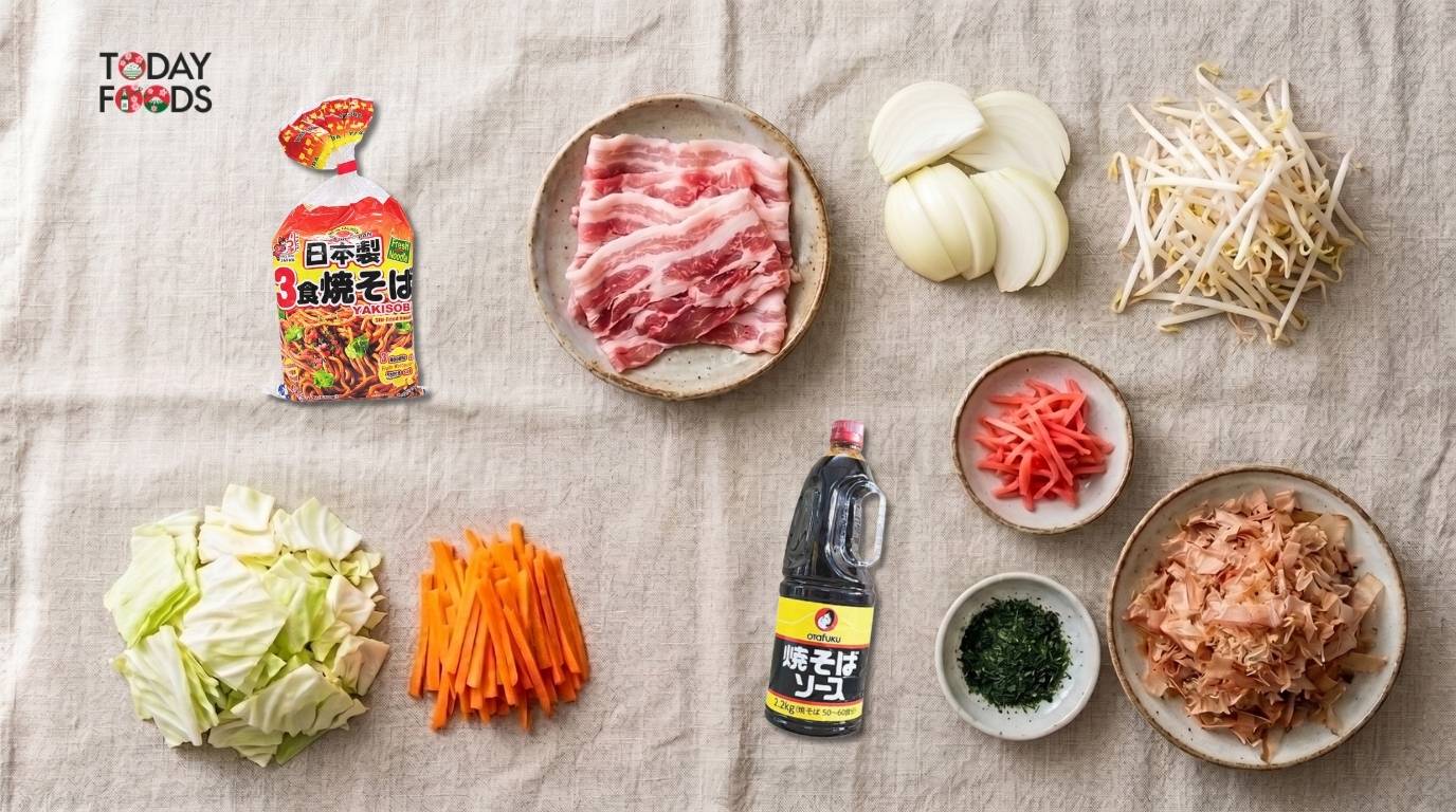 Nguyên liệu nấu mì Yakisoba