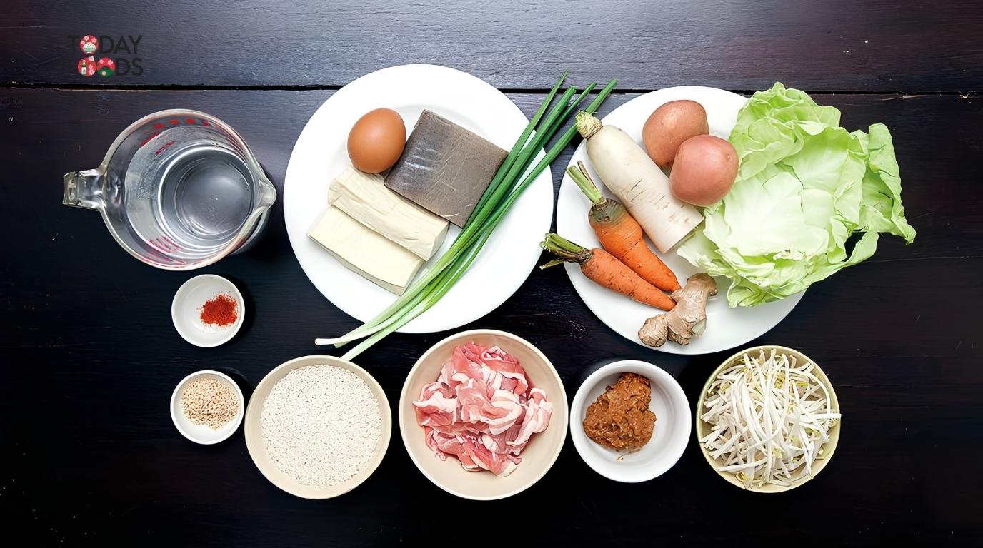 Nguyên liệu nấu súp miso