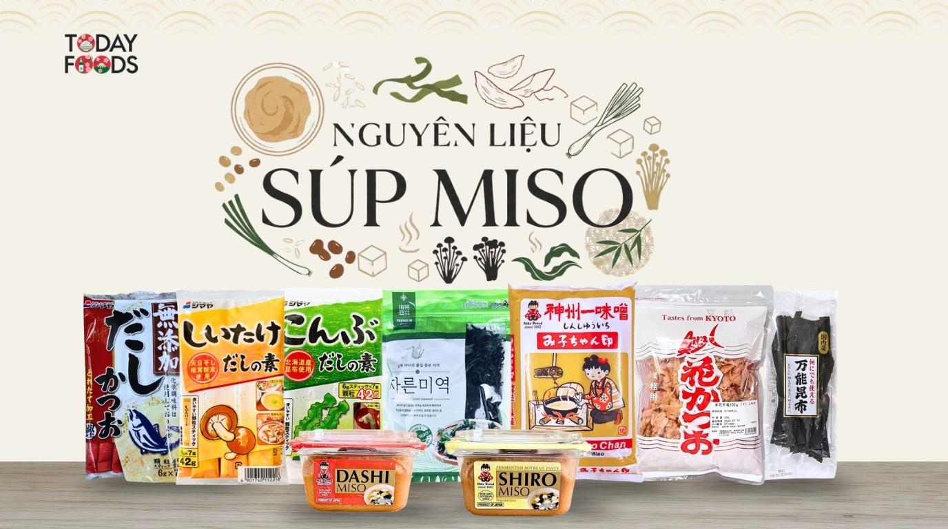 Nguyên liệu súp miso tại TodayFoods