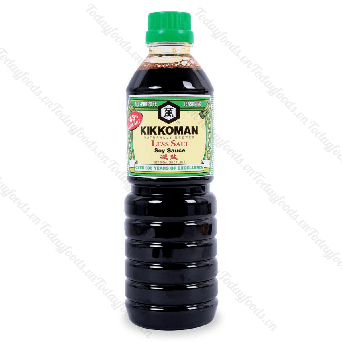 Sản phẩm này được đóng chai nắp xanh lá nổi bật 