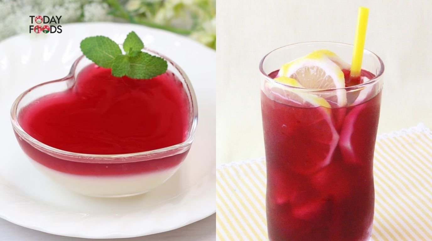 Nước tía tô đỏ Yukari dùng pha soda hoặc pha cùng sữa chua