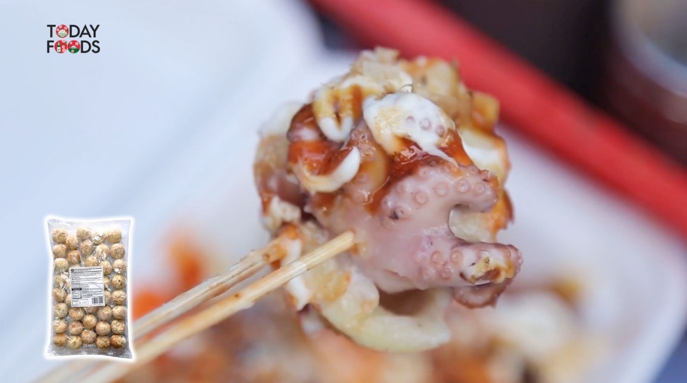 Review Bánh Nhân Bạch Tuộc Takoyaki Đông Lạnh (40 viên x 30g) 1.200G