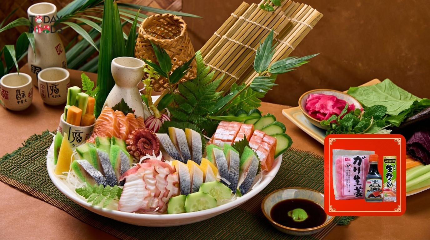 Combo Ăn Kèm Sushi Sashimi Chuẩn Vị Nhật (Tương Sushi, Gừng, Wasabi)