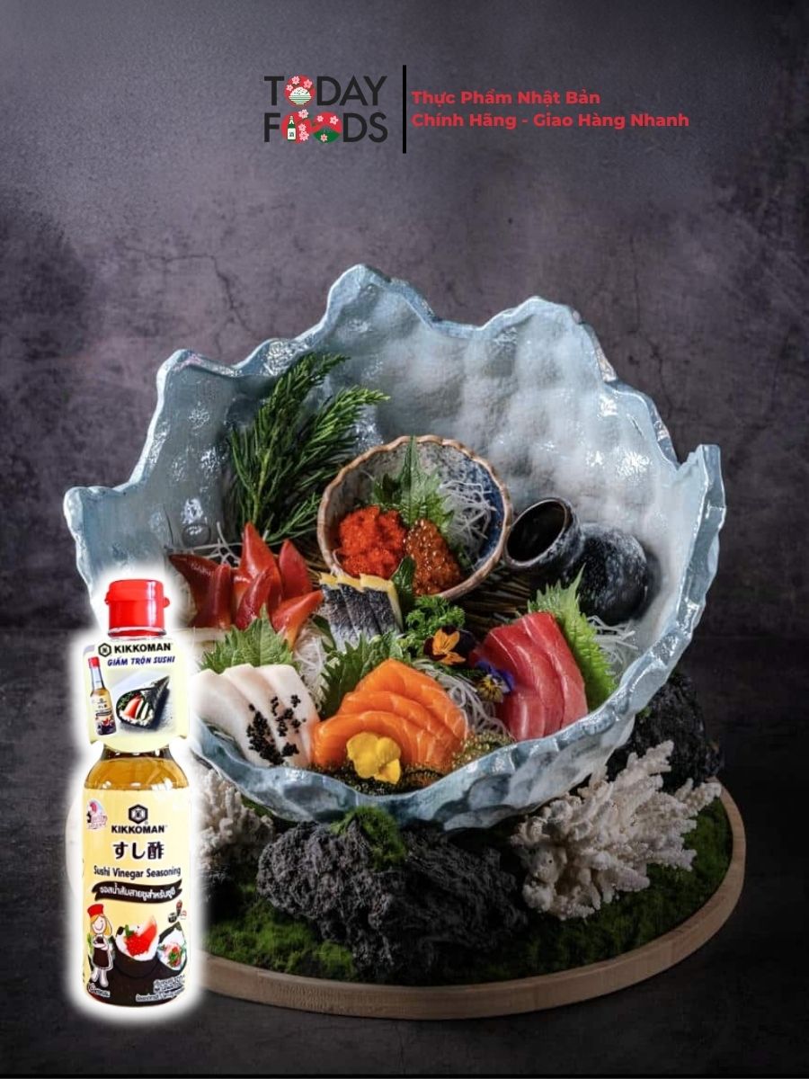 Review Giấm Sushi Kikkoman 150ML
