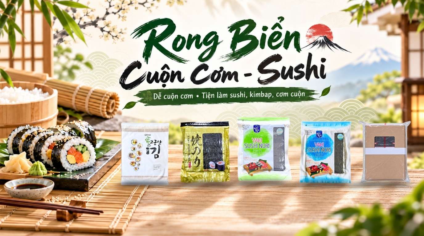 Rong Biển Cuộn Cơm Sushi