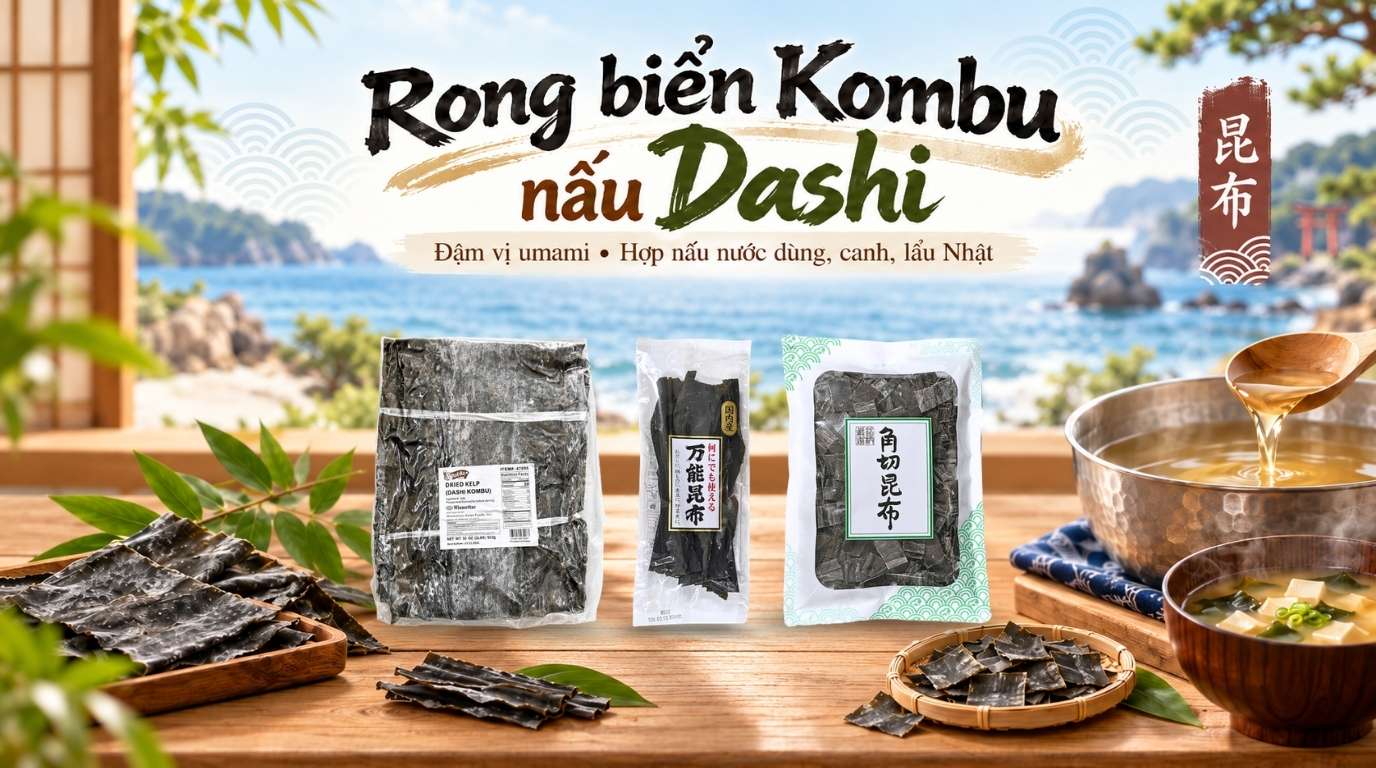 Rong Biển Kombu Nấu Dashi