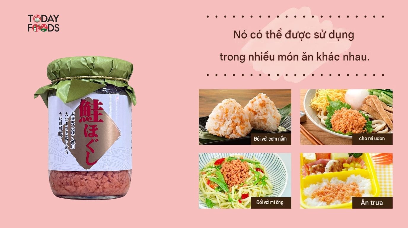 Ruốc cá hồi KS Food 120G sử dụng cho nhiều món khác nhau