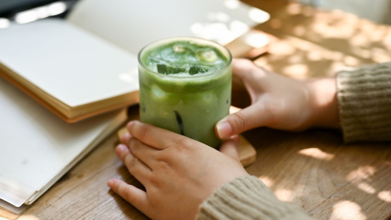 Matcha uống trực tiếp