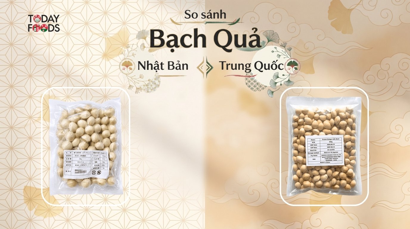 So sánh bạch quả Nhật Bản và bạch quả Trung Quốc