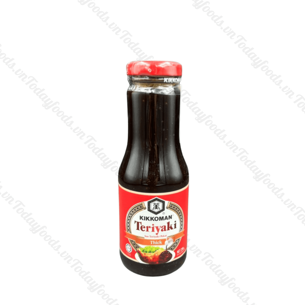 Sốt tẩm ướp Teriyaki Kikkoman giúp tăng hương vị thơm ngon hơn cho các món nướng, chiên, xào