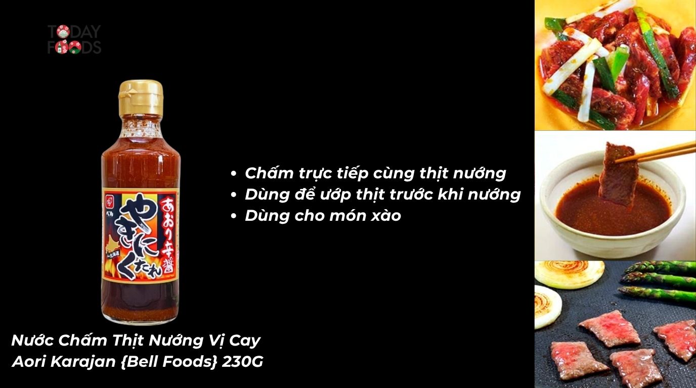 Sốt Bell Foods Aori Karajan dùng cho những món nào