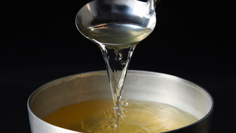 Sau khi rây được phần nước dùng