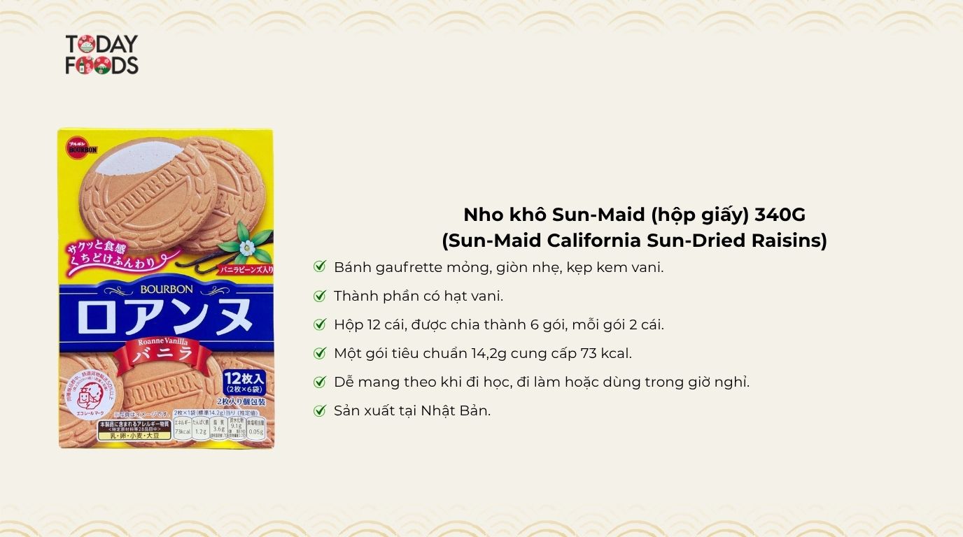 Ưu Điểm Bánh Quy Bourbon Vị Vani 85.2G