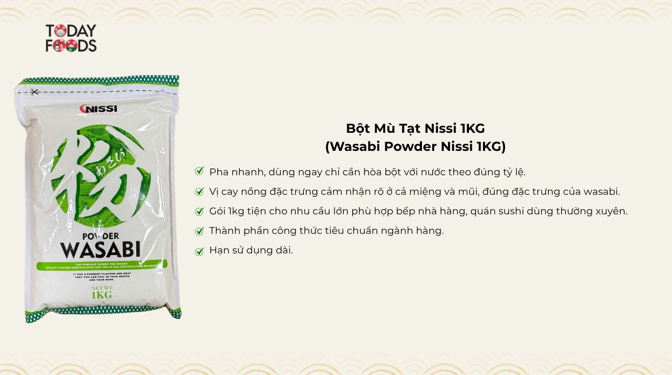 Ưu Điểm Bột Mù Tạt Nissi 1KG
