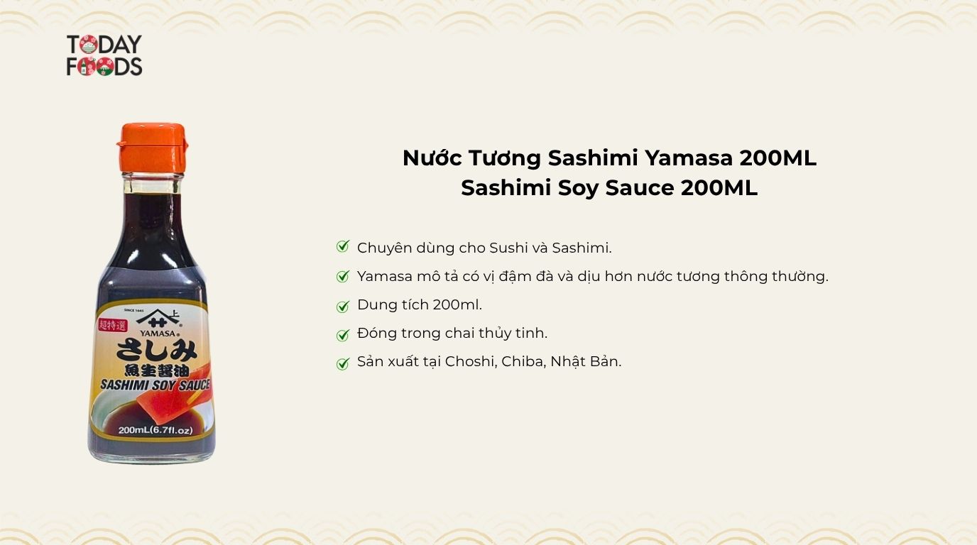 Ưu Điểm Nước Tương Sashimi Yamasa 200ML