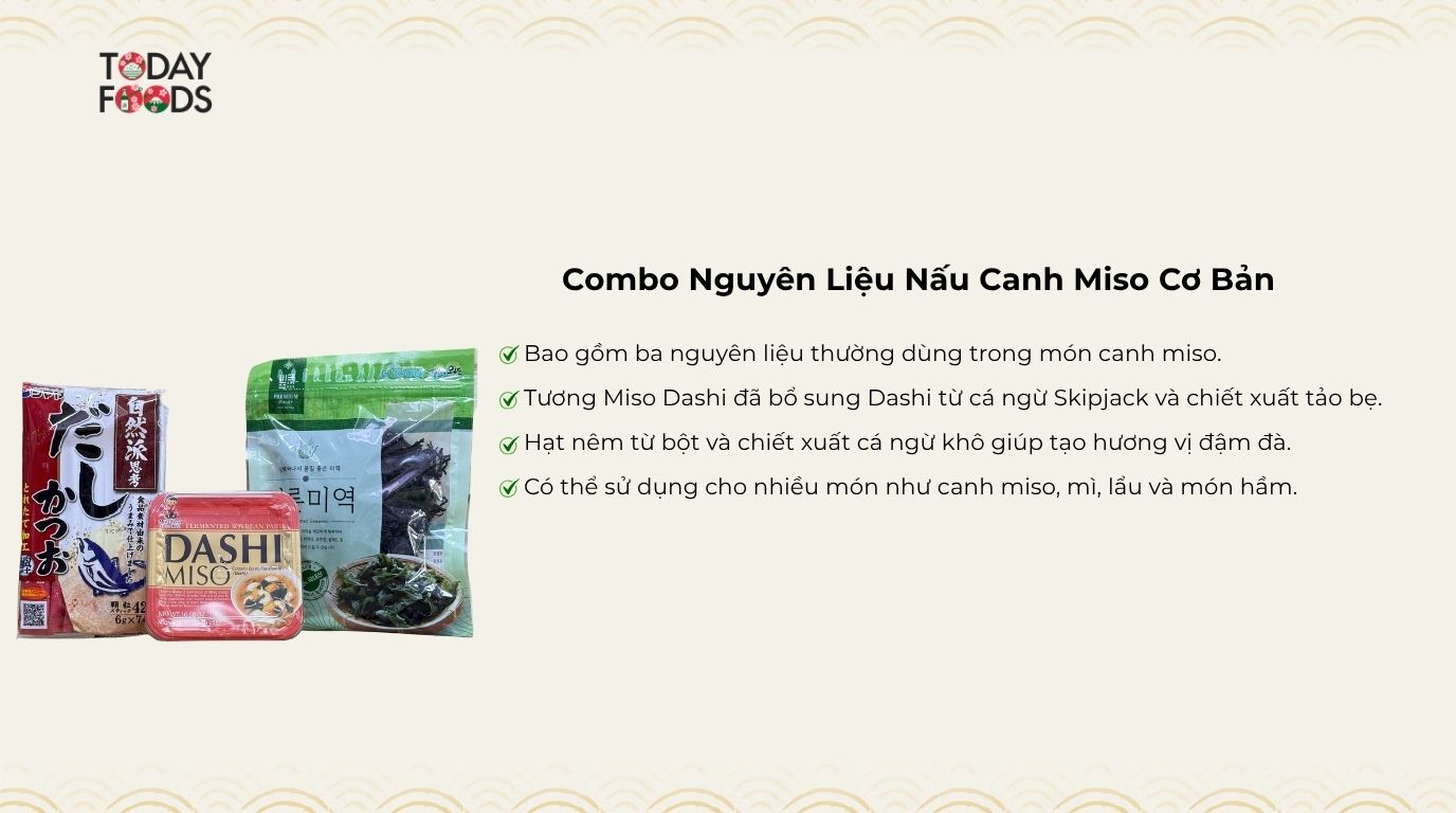 Vì sao nên chọn Set Nấu Canh Miso – Kèm Hạt Nêm Cá Dashi