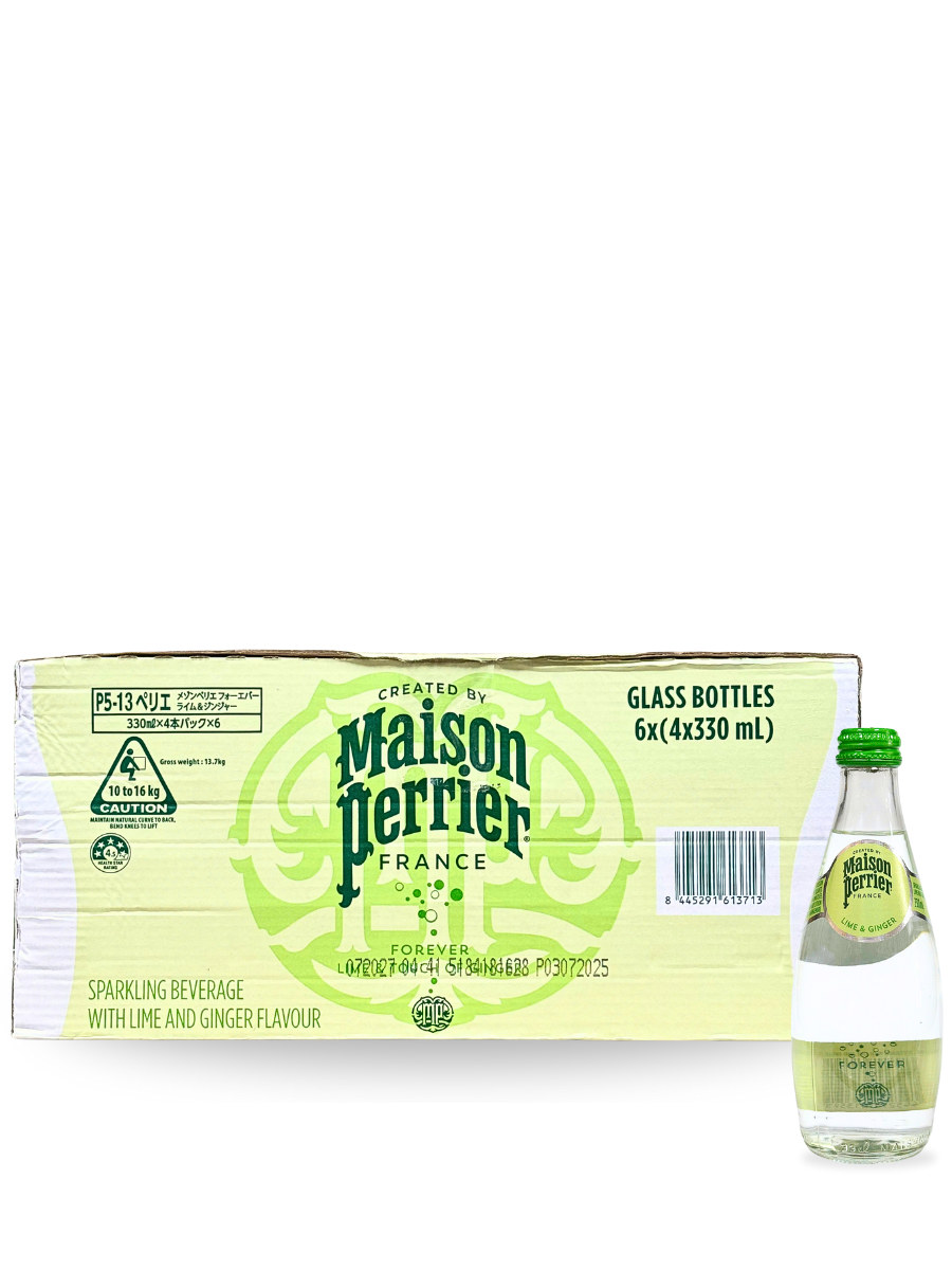 Perrier Ginger Nước Có Ga Perrier Lime & Ginger 330ml (Thùng 24 Chai) | Todayfoods